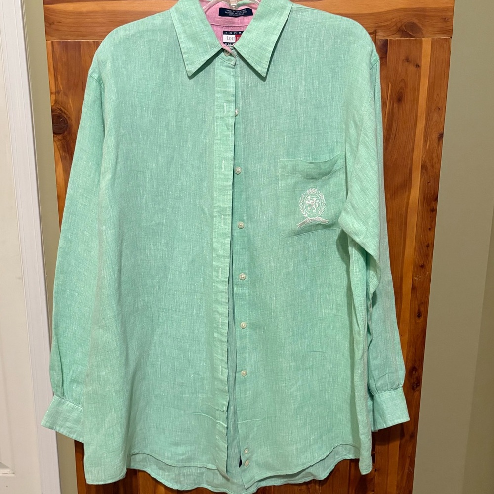 Tommy Hilfiger Linen Button Down Shirt